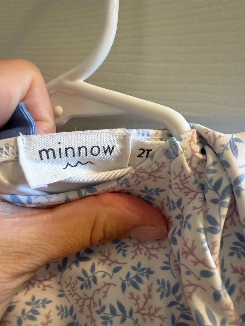 Minnow 2T Floral Rash guard swim Toddler Girls One Piece
